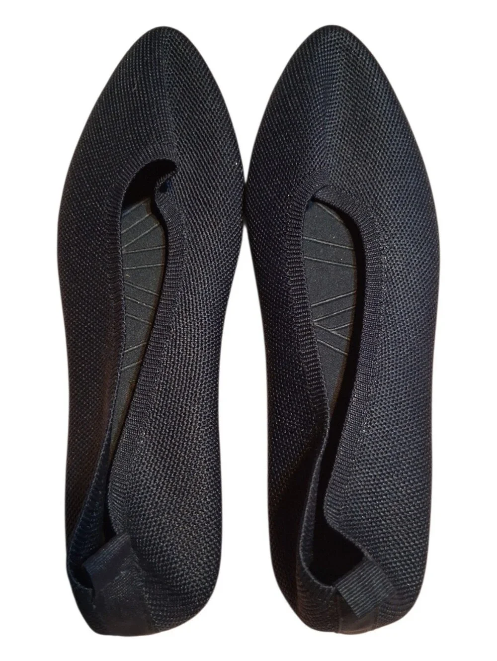 Pointed Toe Woven Knit Ballet Flats Shoes Size 11 Travel Chic French Connection